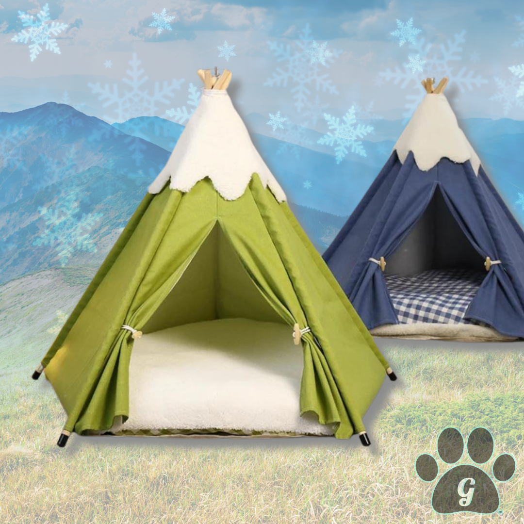 ELFPET 5-Sided Snowcap Collection Small Pet Tipi Tent