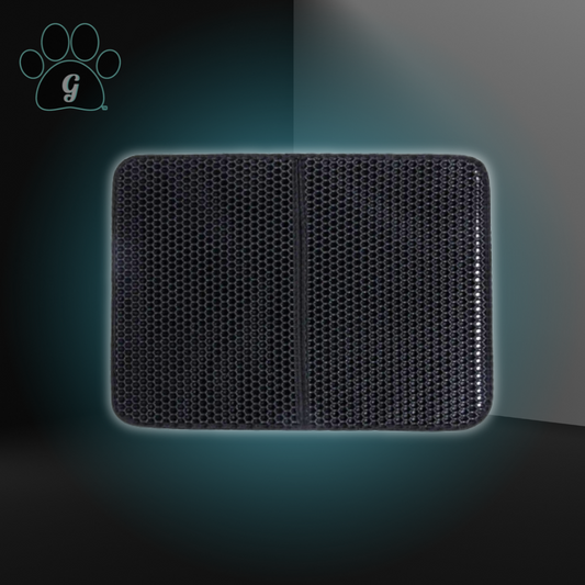 black foldable litter mat