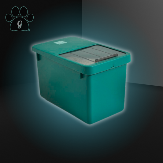 green dry food storage container