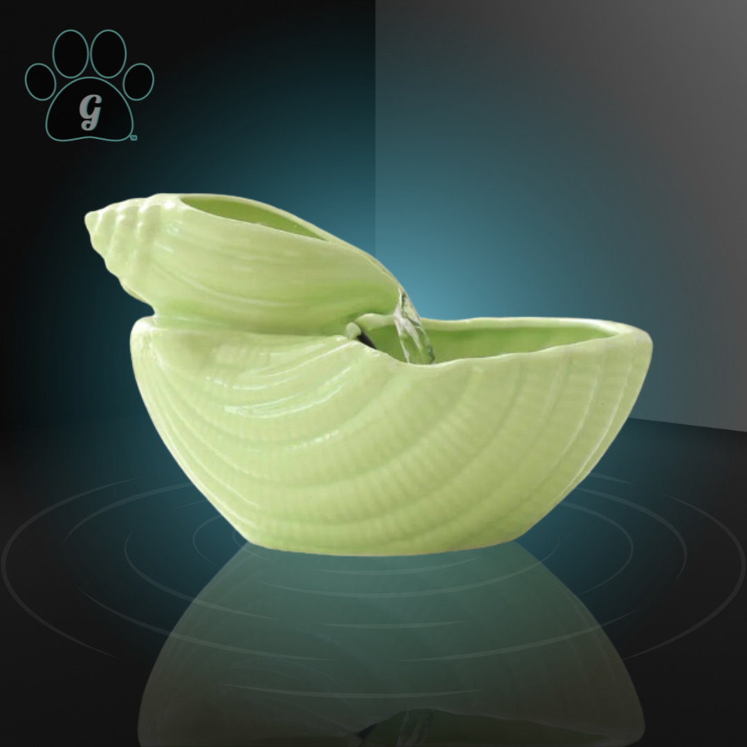 PONPON Ultra-Quiet 1.2L Ceramic Shell Pet Water Fountain