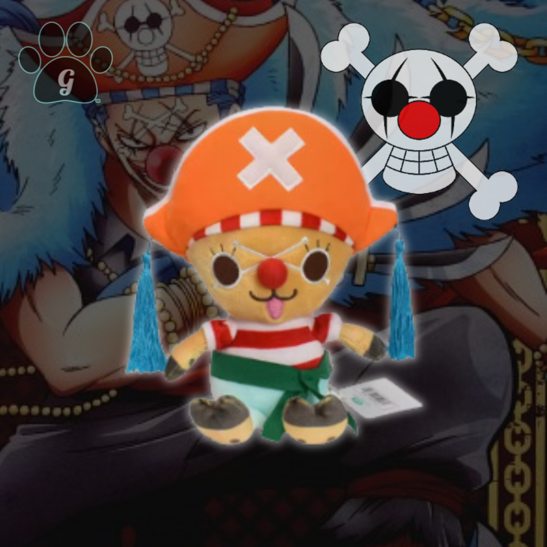 Chopper from One Piece plush toy in Buggy outfit