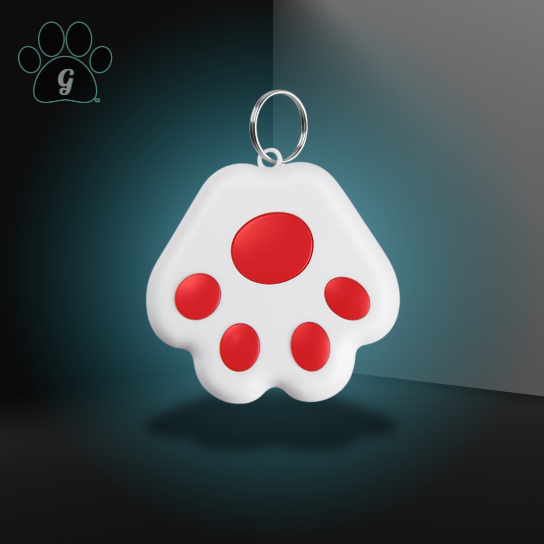 red GPS pet tracker tag