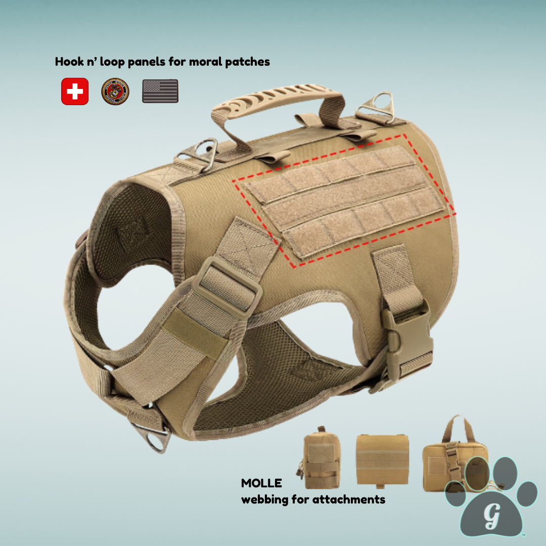 compatible with MOLLE attachments and Velcro patches