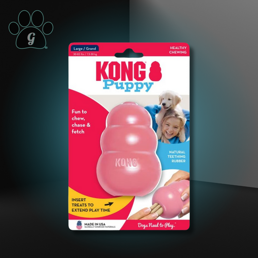 large pink Kong puppy dog chew toy