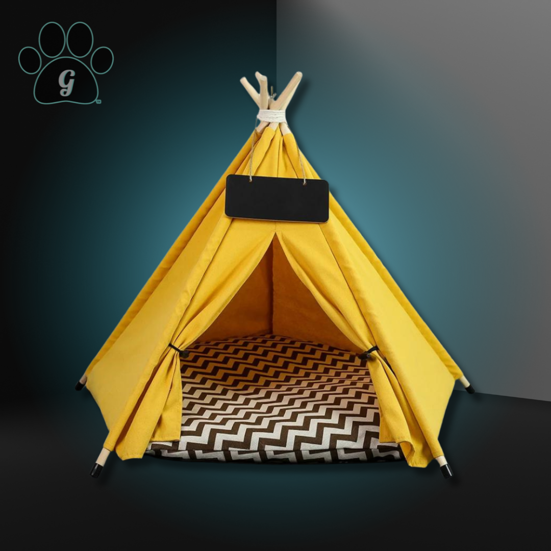 pet tipi tent ELFPET 5-Sided Sahara Small Pet Tipi Tent