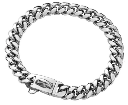 YOWITY Stainless Steel Chainlink Dog Collar