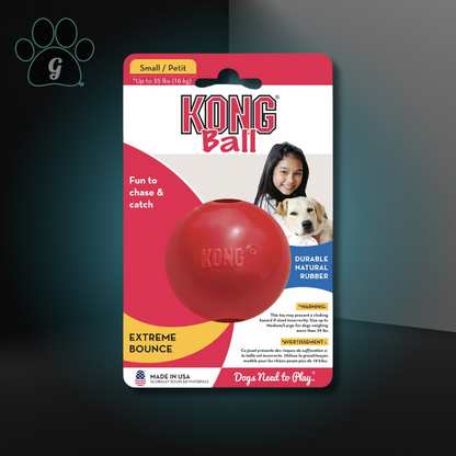 small Kong ball dog toy