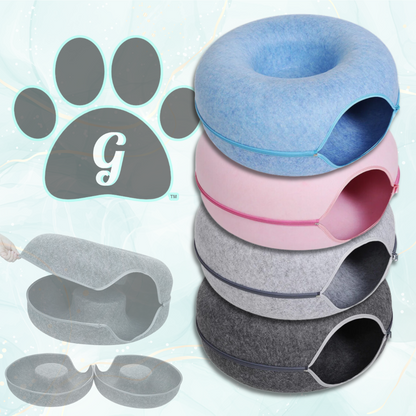 cat donut bed available in 4 colors