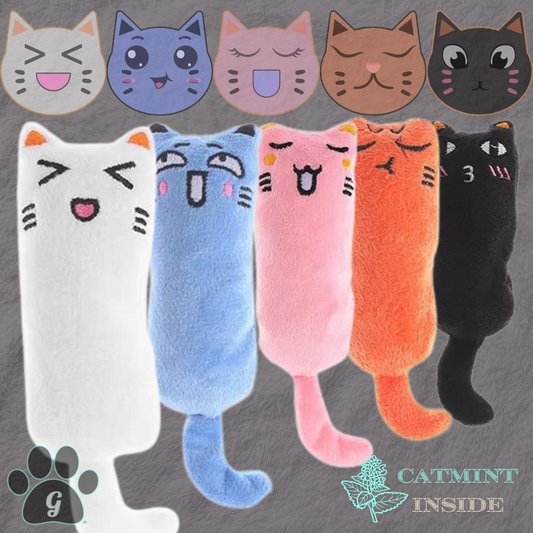 plush catmint cat toy in assorted styles