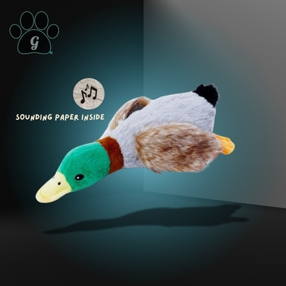 ISHILINE Bite Resistant Squeaking Duck Plush Toy