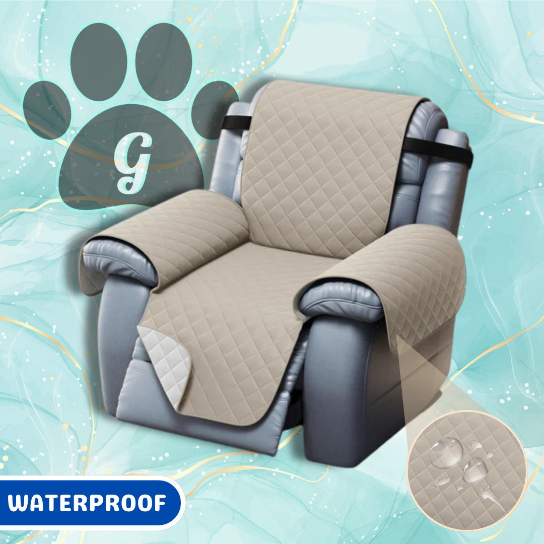 beige single seat quilted pet cover for lazy boy recliner