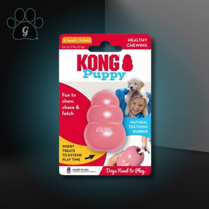 extra small pink Kong puppy dog chew toy 