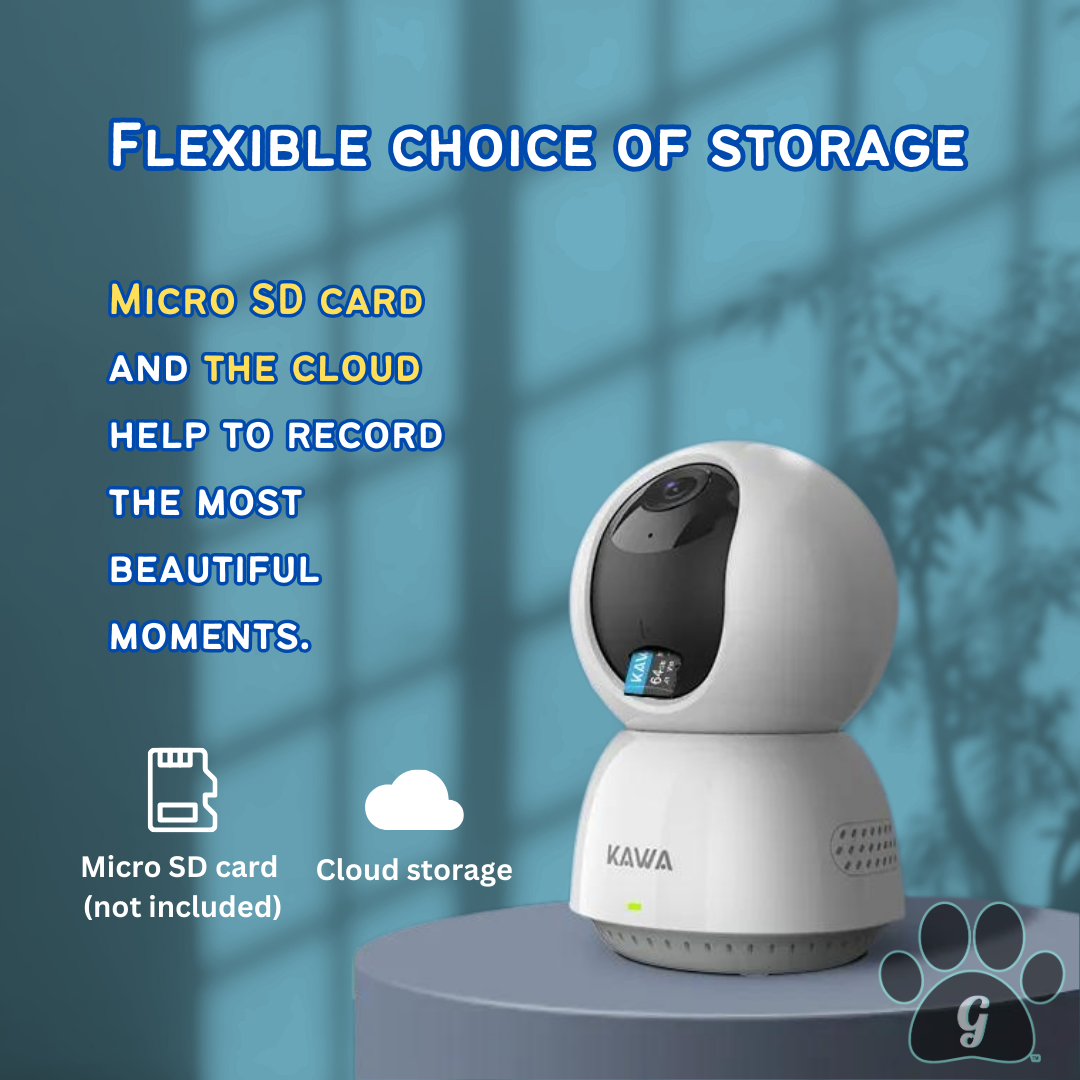 flexible choice of storage between micro SD or cloud storage