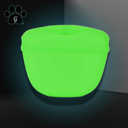 green silicone treat pouch