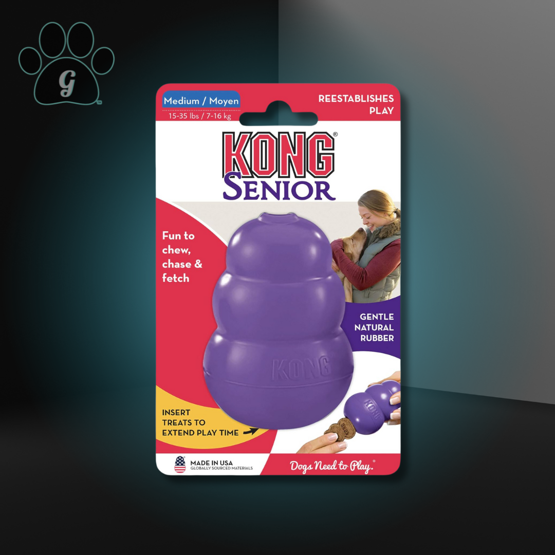 medium Kong Senior dog chew toy