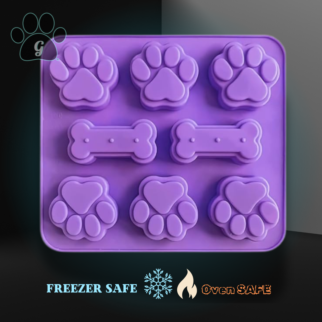 purple silicone dog treat mold