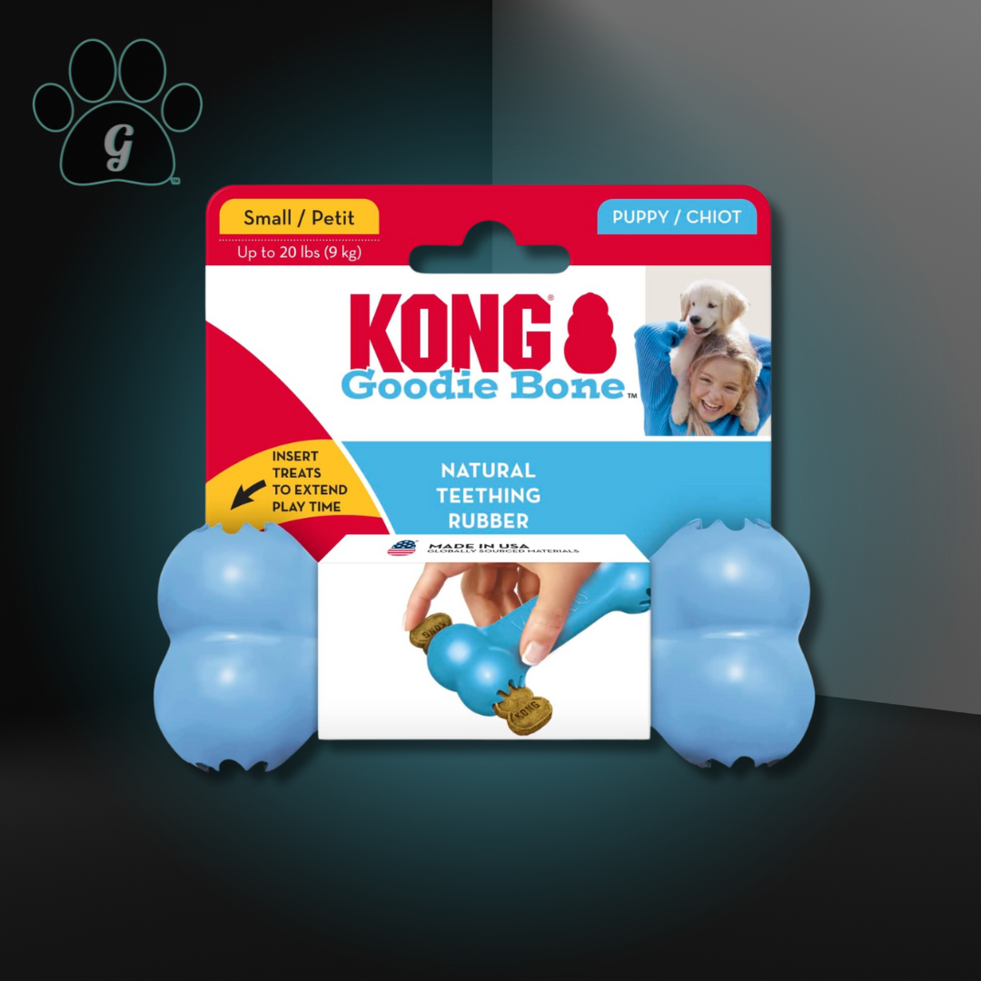 blue small Kong Goodie Bone for puppies