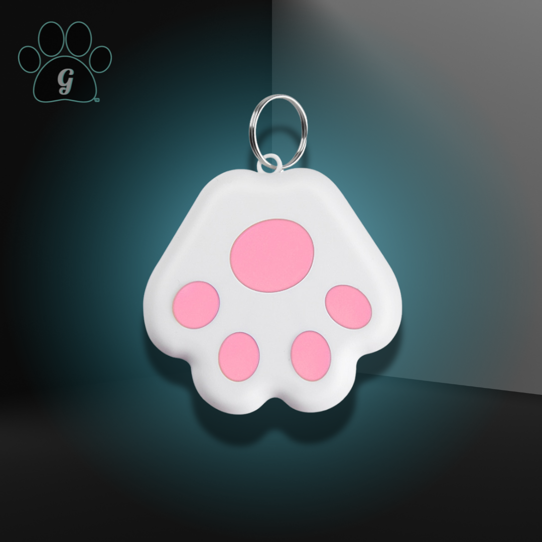 pet GPS tag in pink