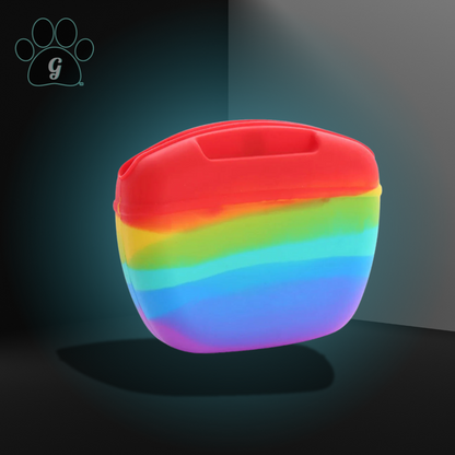 rainbow silicone treat pouch