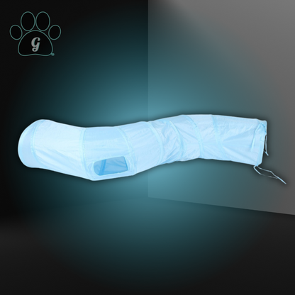 light blue cat tunnel toy