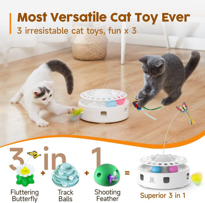 POTAROMA 3-in-1 Automatic Interactive Cat Toy