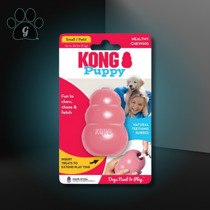 small pink Kong puppy dog chew toy 