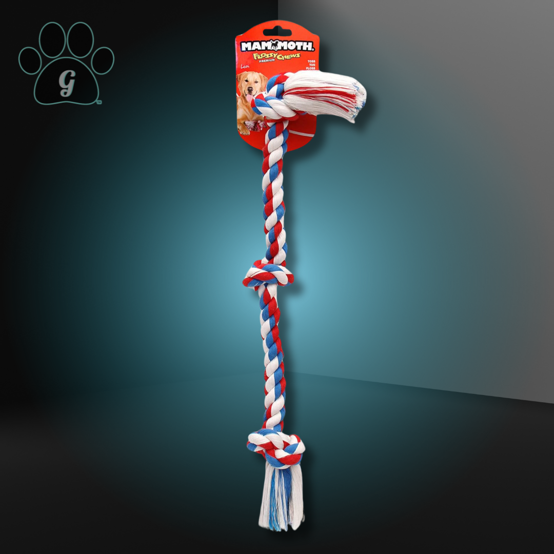 knotted rope chew toy for dogs