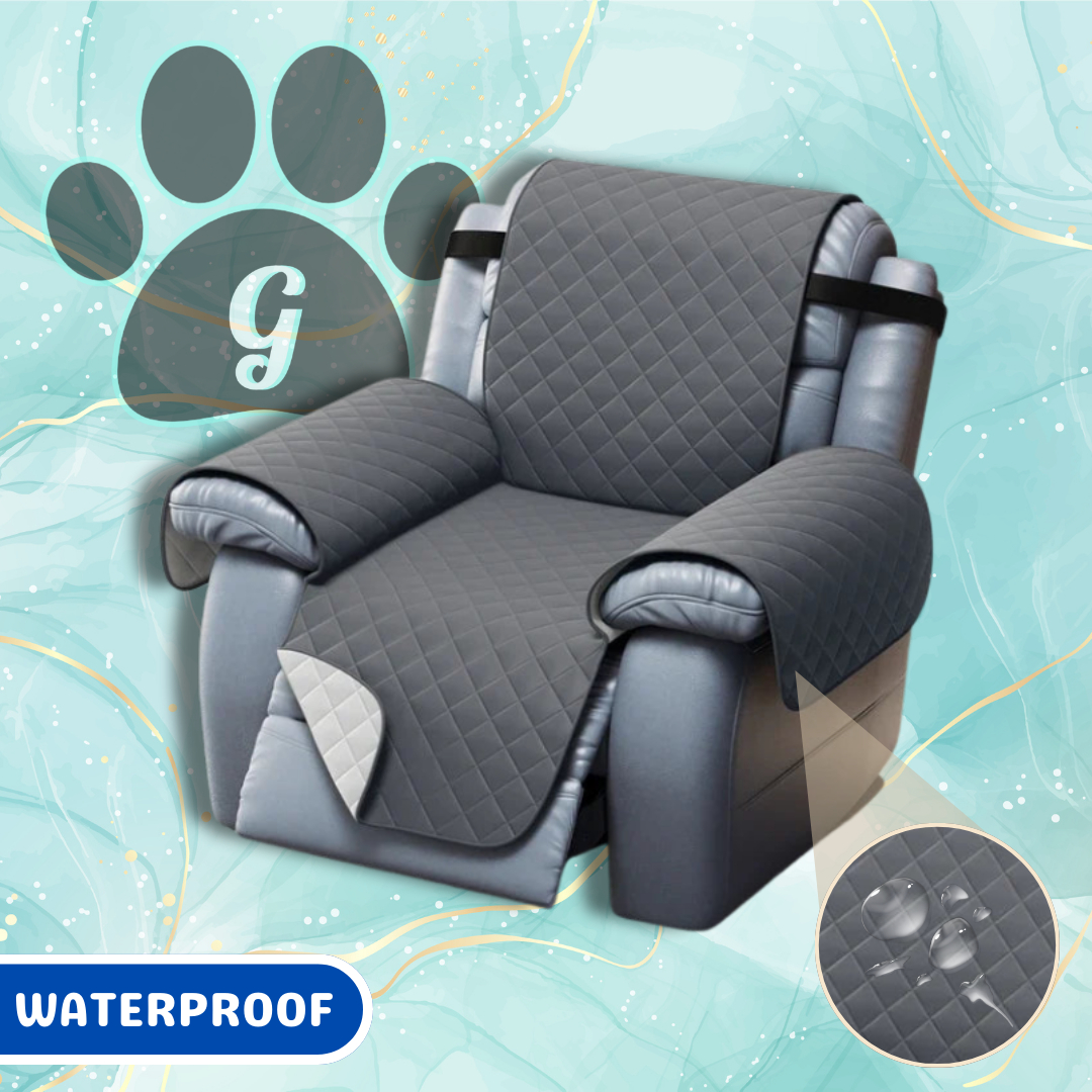 cool gray single seat quilted pet cover for lazy boy recliner