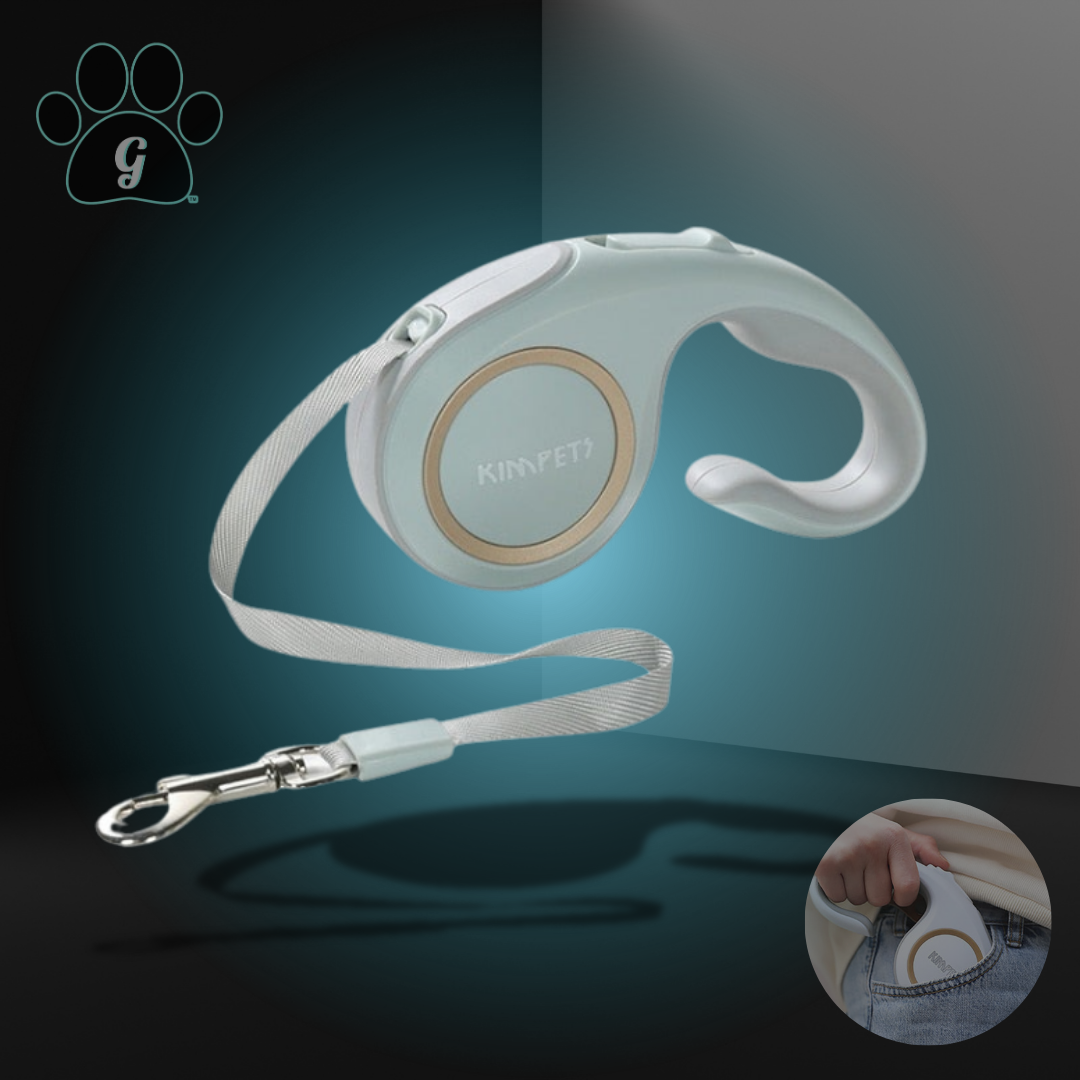 mint colored compact retractable leash