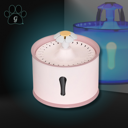 pink pet fountain