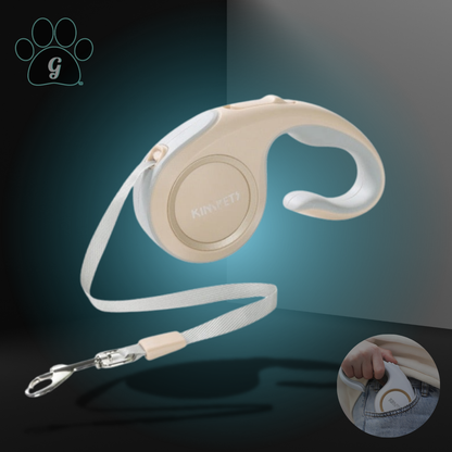 gold compact retractable leash