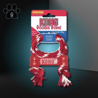 extra small Kong classic Goodie Bone with rope