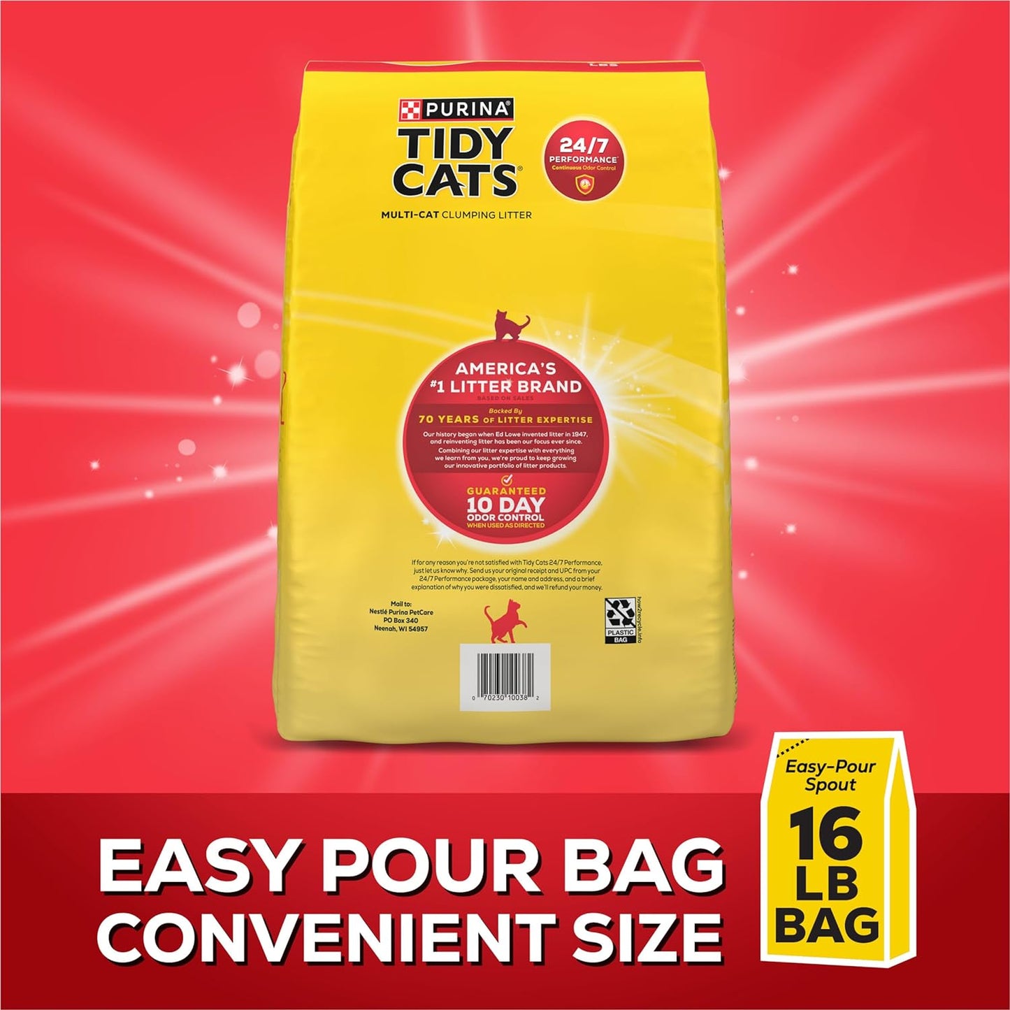 PURINA Tidy Cats 24/7 Performance Clumping Clay Litter