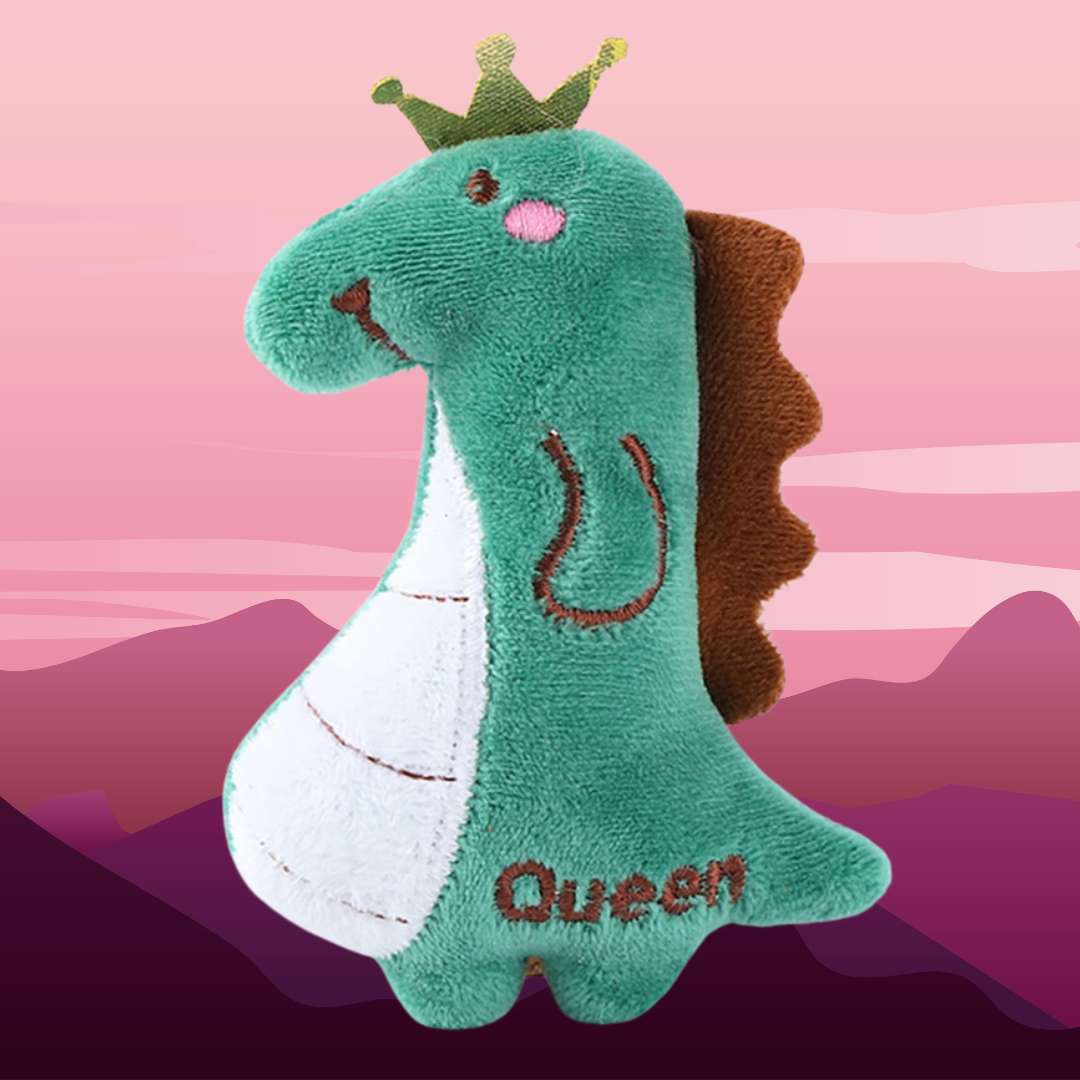 Dino Queen Plush Toy in Green