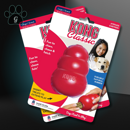 large Kong classic dog toy 2 pack