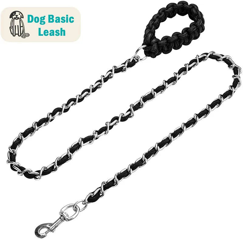 black leash