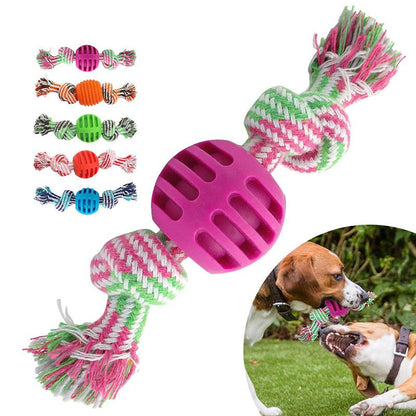 PETOPIA Rope Toy w/ Ball Dog Chew Toy