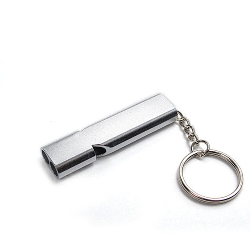 pet training whistle in silver