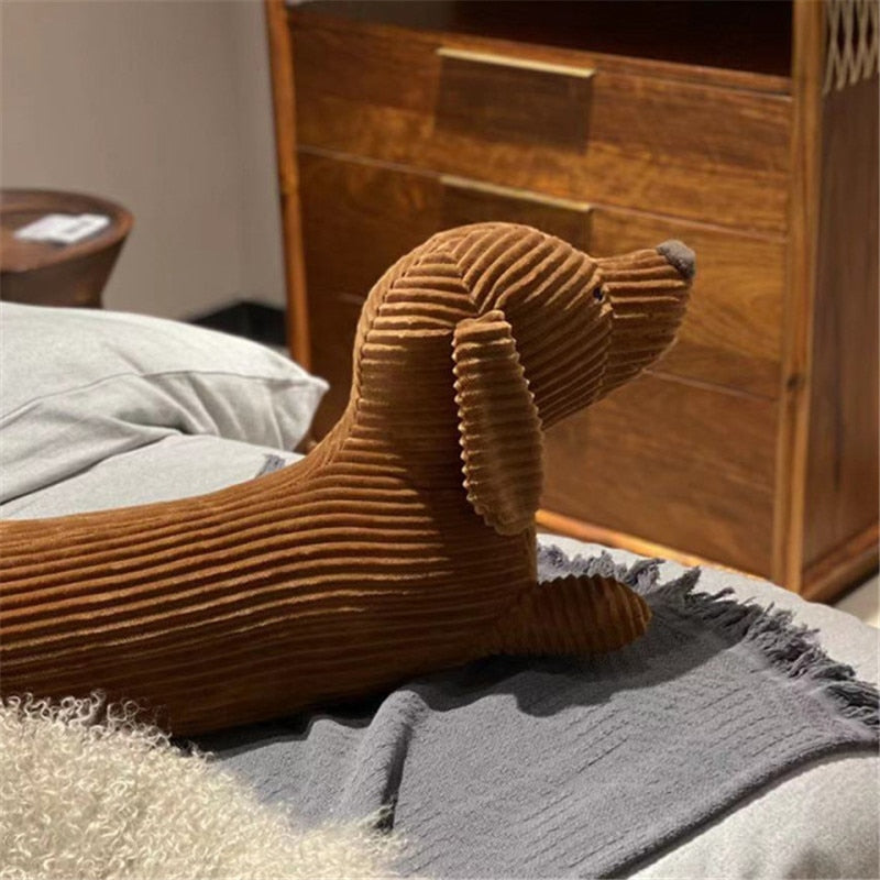 corduroy plush dog toy