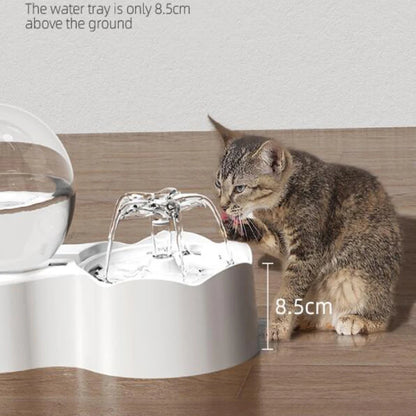 REPETSUN Ultra-Quiet 2.3L Pet Water Fountain and Bowl Set