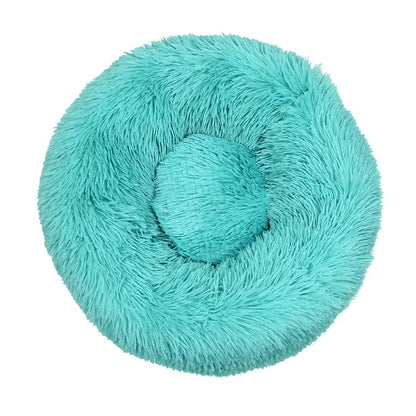 PETOPIA Plush Donut Corduroy Pet Calming Bed