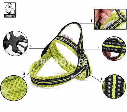 TRUELOVE Padded Anti-Pull Harness with 3M Scotchlite