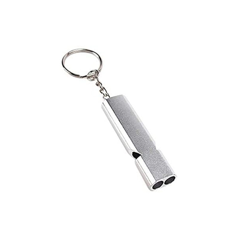 pet training whistle in silver