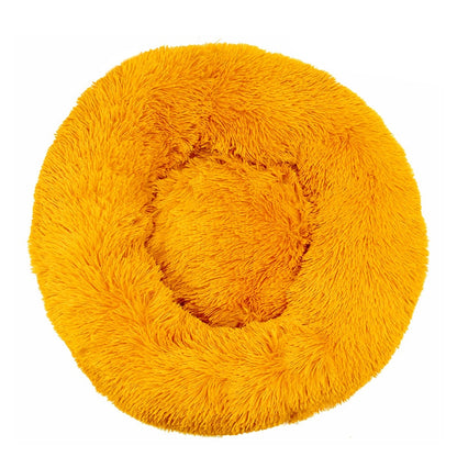 PETOPIA Plush Donut Corduroy Pet Calming Bed