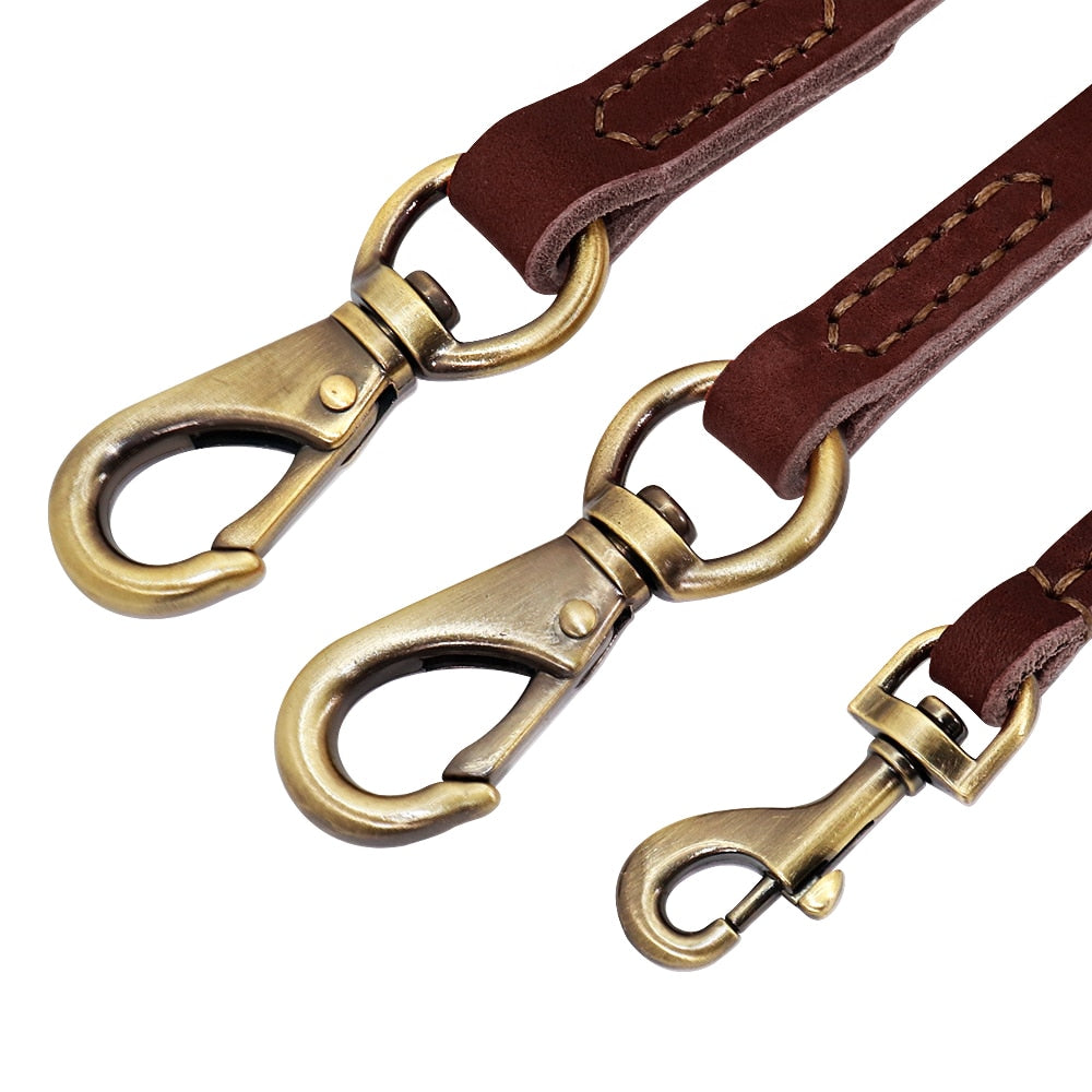 PETOPIA 59" Genuine Leather Dog Leash