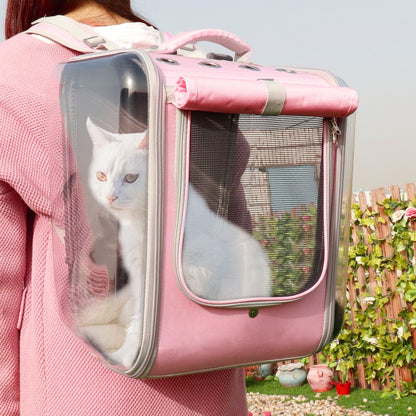 RUI High Ventilation Cat Backpack with Rollup Shade