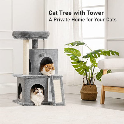 cat tree with tower