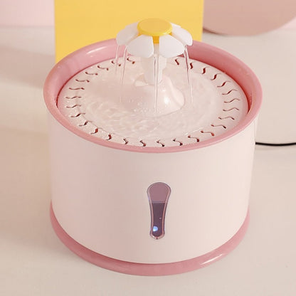 pink pet fountain