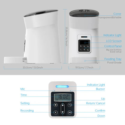 REPETSUN 4L Automatic Smart Pet Feeder