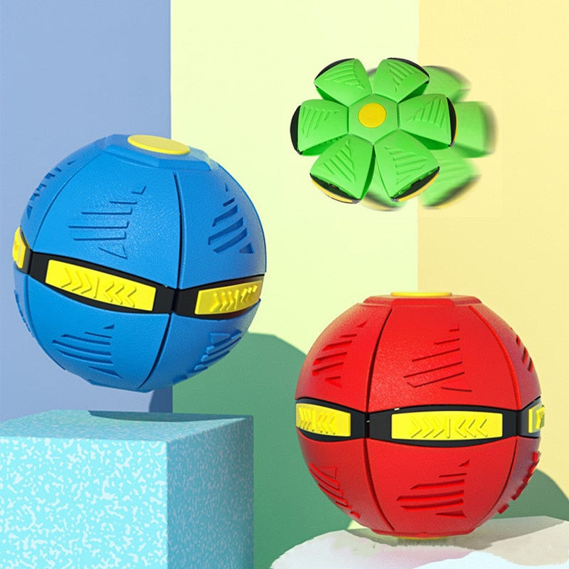 PETOPIA LED Flying Saucer Ball UFO Dog Toy